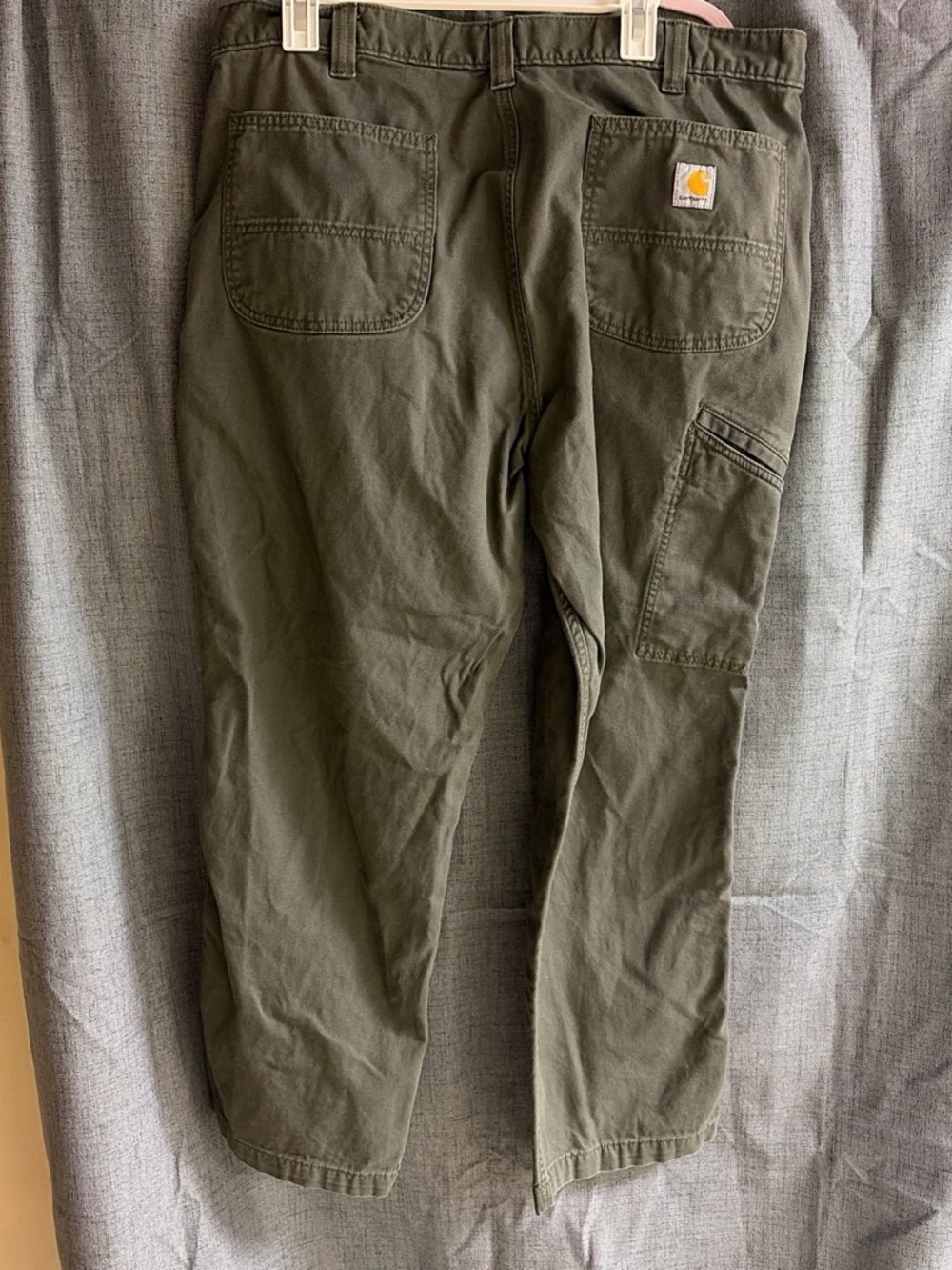 Carhartt Men’s Dark Olive Cargo Work Pants